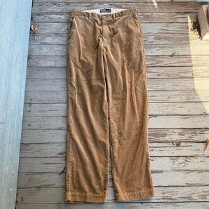 Vintage Polo Ralph Lauren Corduroy Pants Tan 34x34 Fits 33x35.5